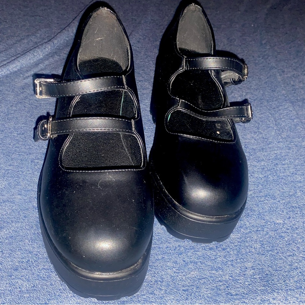 Koi Footwear Platform Mary Jane Shoes Gem